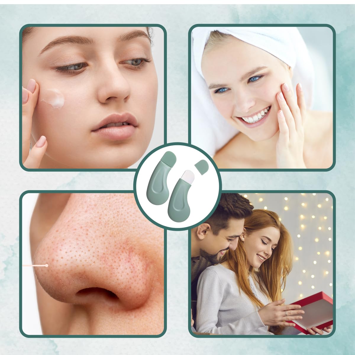 Blackheads, Pores & Acne Removal Facial Scrapper (Pack of 2)