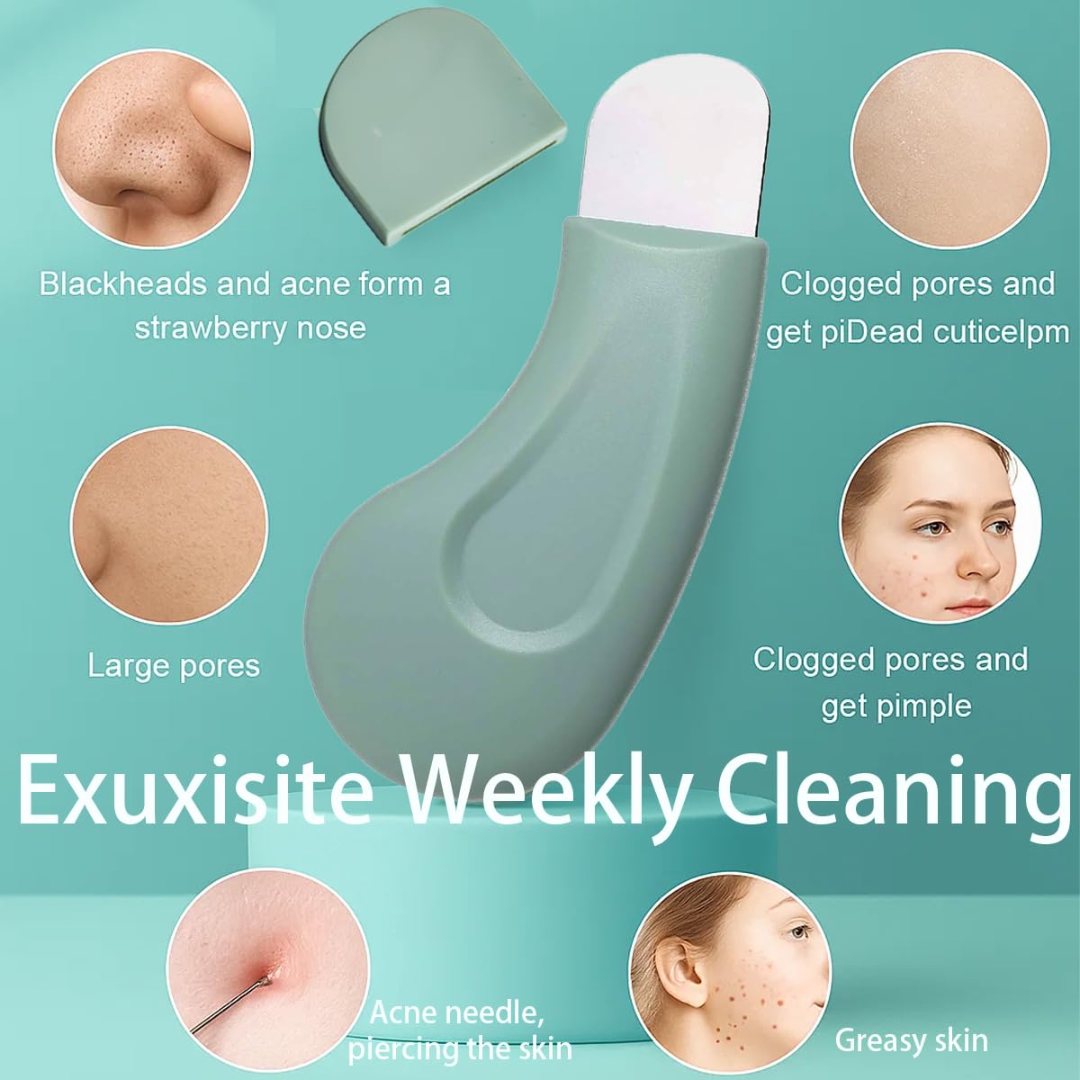 Blackheads, Pores & Acne Removal Facial Scrapper (Pack of 2)