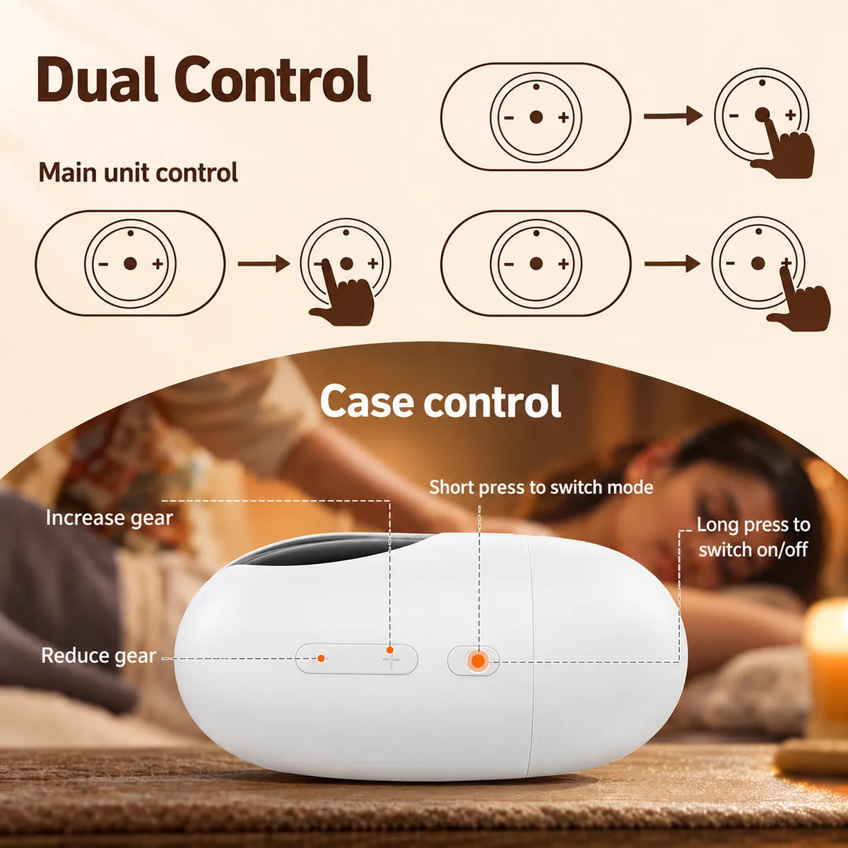 TENS Body Massager for Pain Relief - 6 Therapy Modes & 16 Intensity Levels With 7+ Days Battery Life, Back, Knee, shoulder & Sciatica Pain Nerve Stimulator For Pain Relief