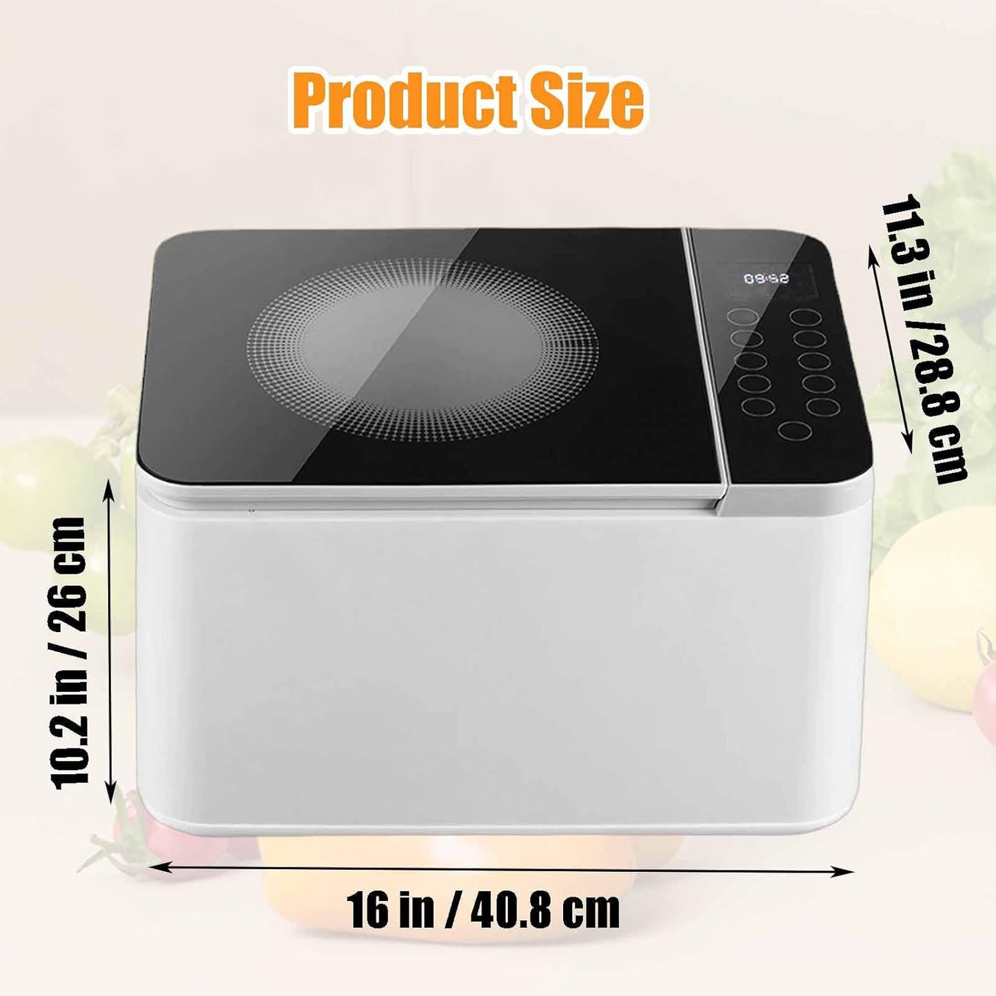 Smart Touch Ultrasonic Ozone Fruit & Vegetable Cleaner