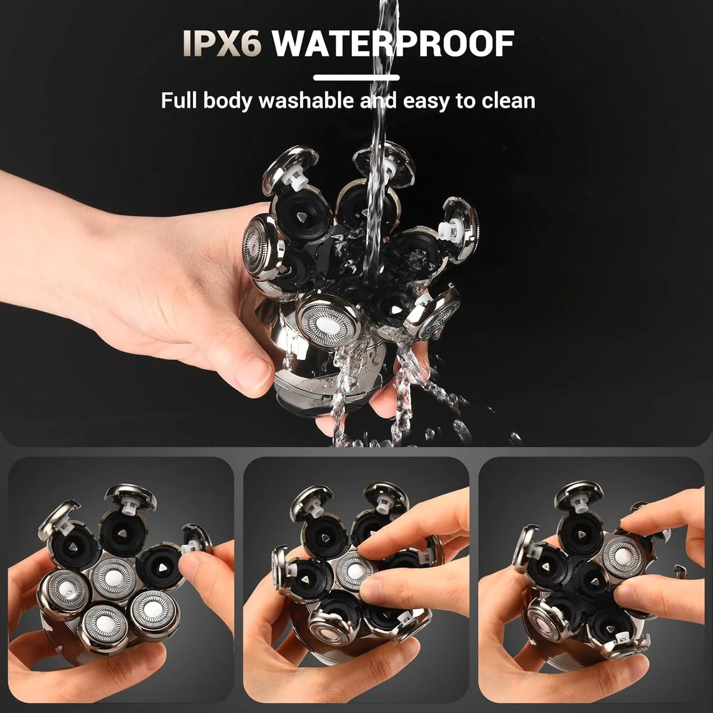 Advanced 7-Head Wireless Electric Precision Grooming Shaver