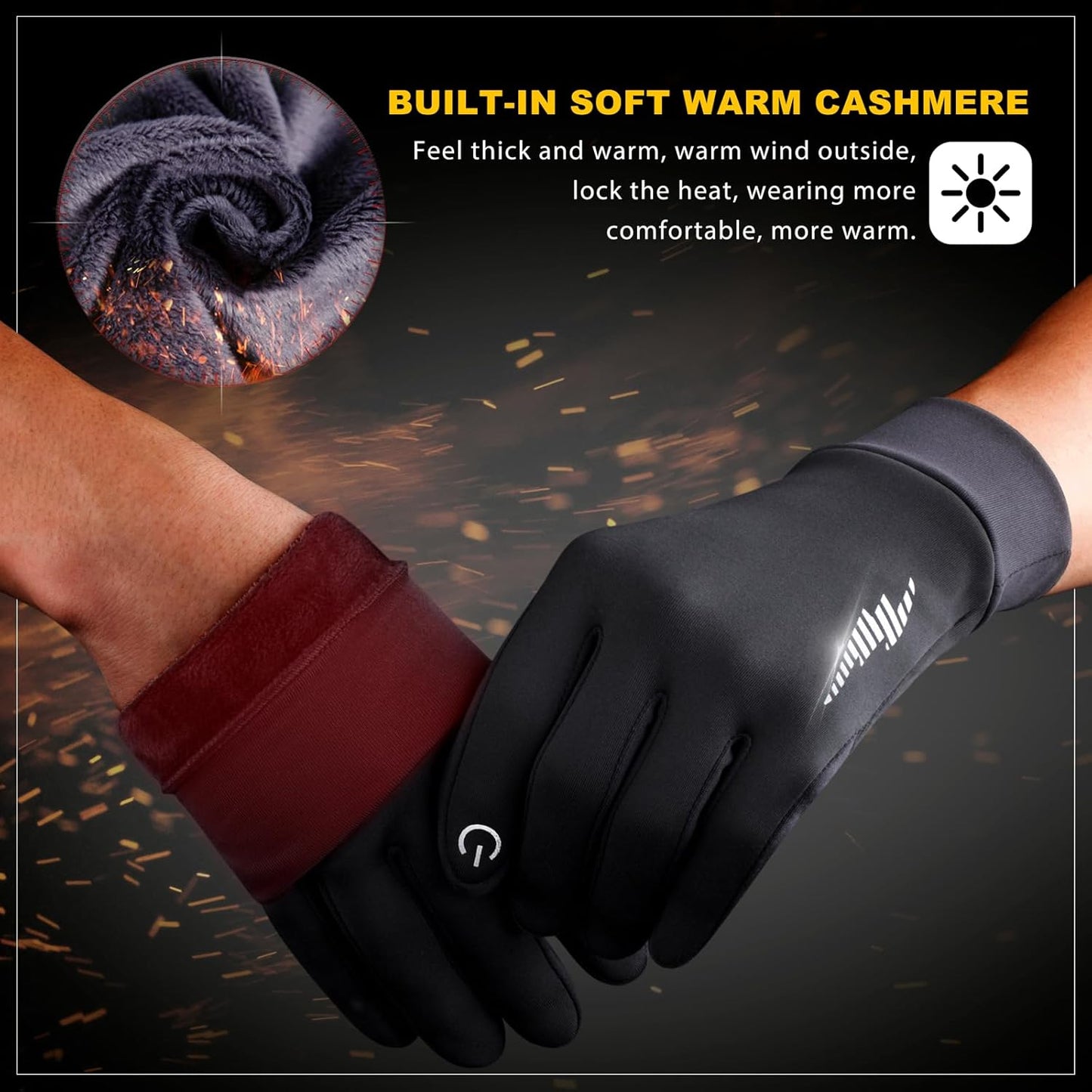 Thermal Anti-Slip Winter Gloves with Touchscreen Fingertips