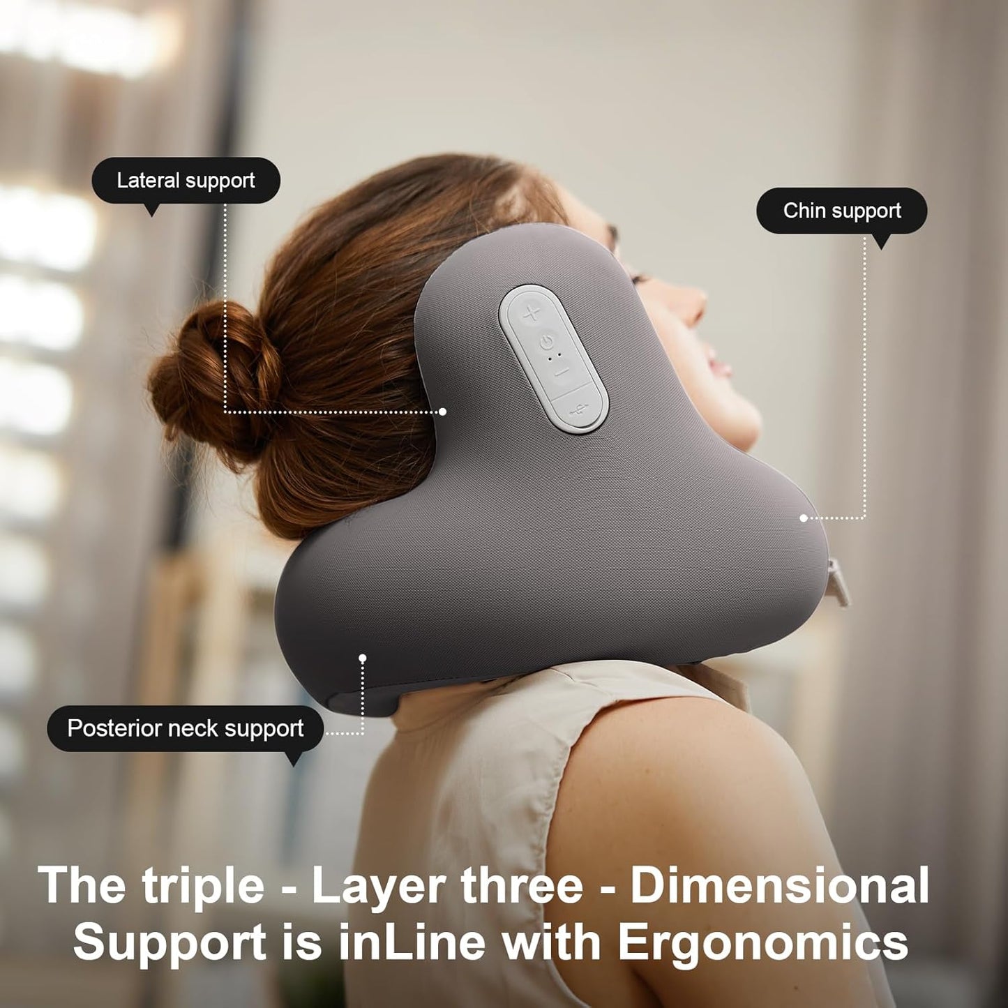 Smart Travel Neck Pillow with Bluetooth Music