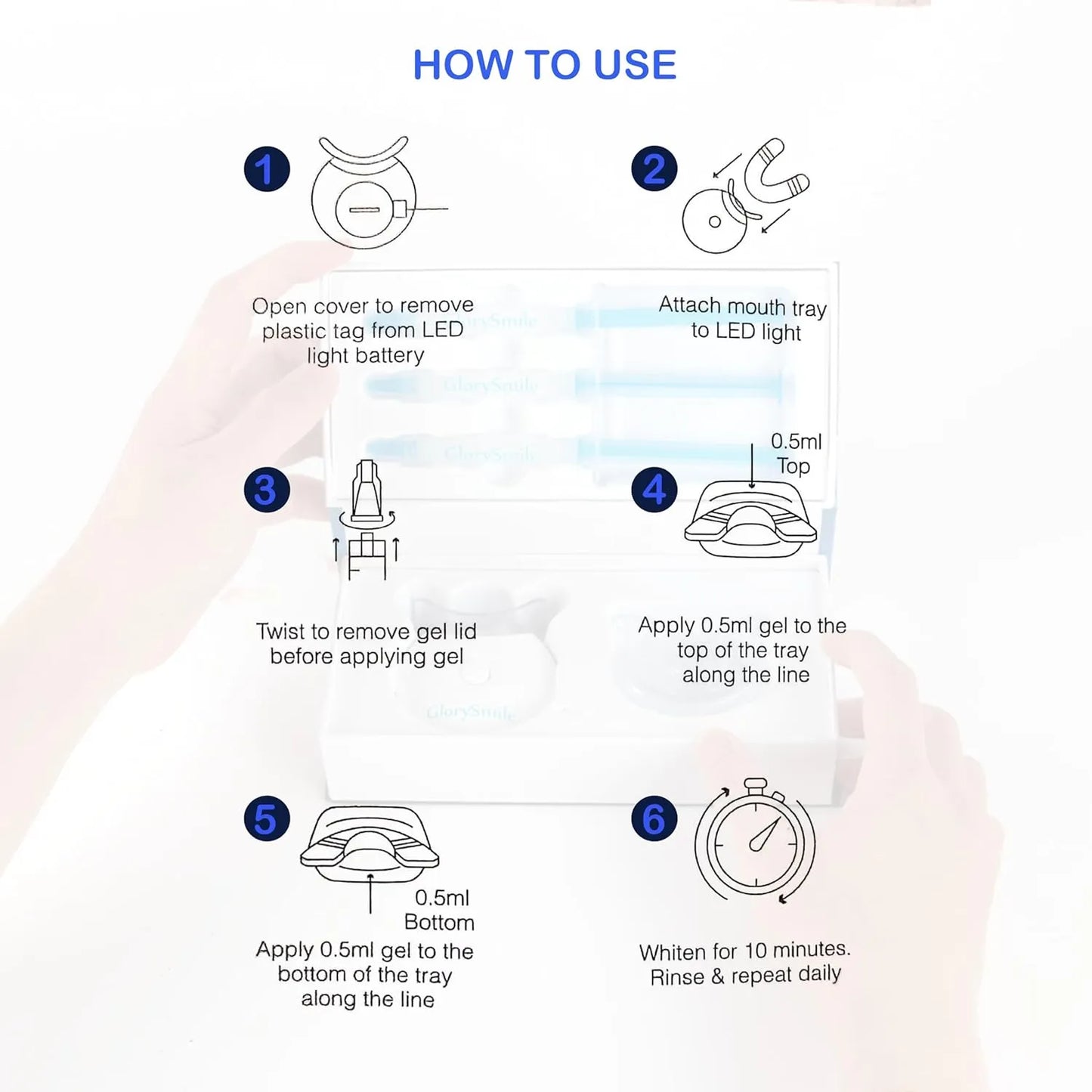 MySmile Professional At-Home Teeth Whitening Kit with LED Light