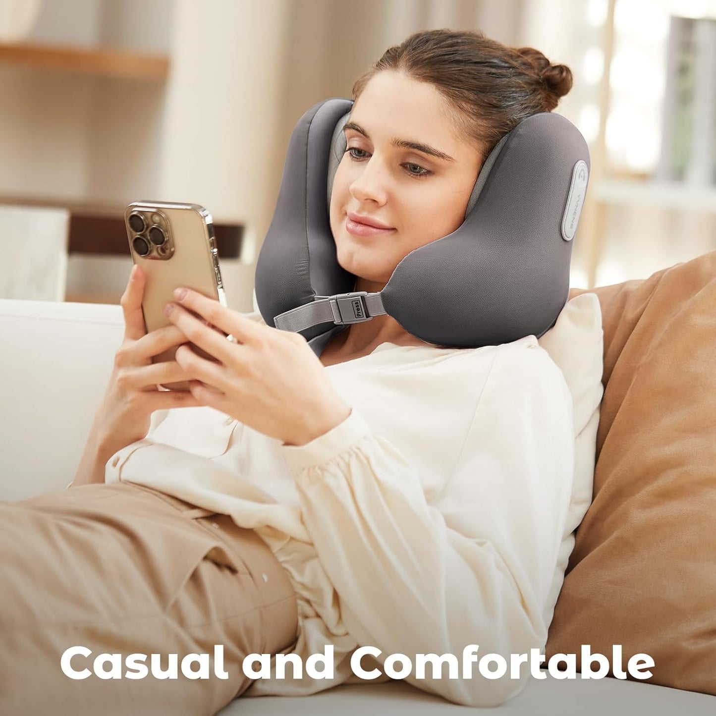 Smart Travel Neck Pillow with Bluetooth Music