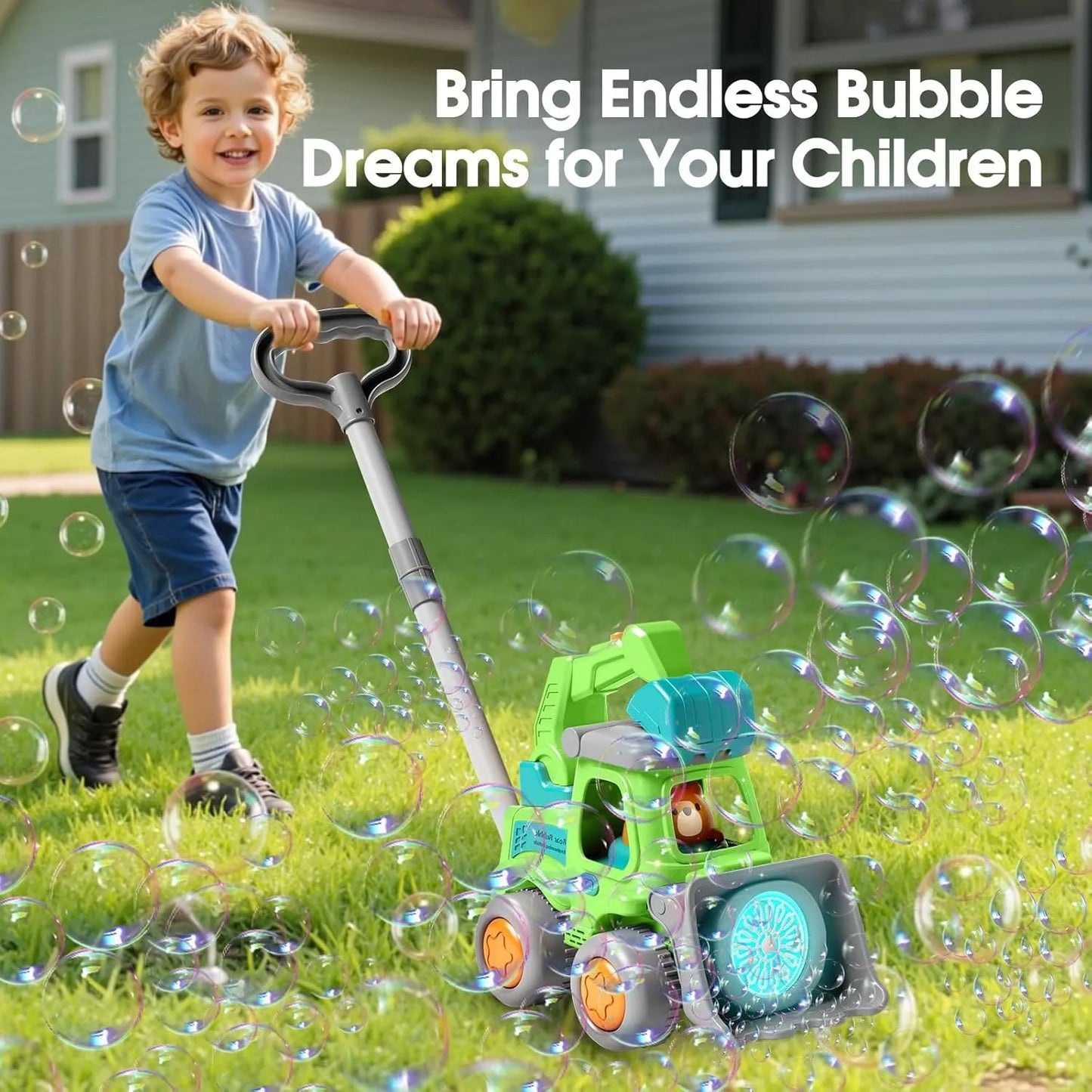2-in-1 Push & Handheld Toy Truck
