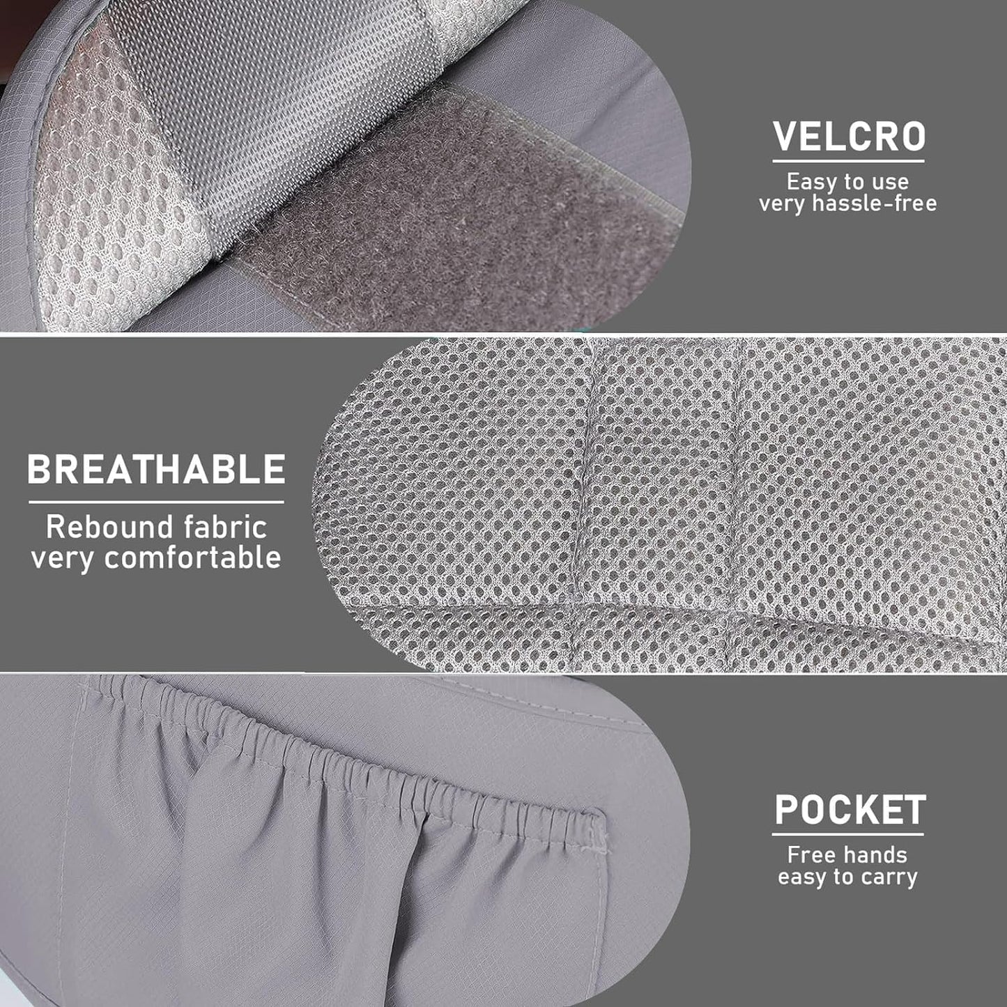 Multifunctional Detachable Baby Carrier with Ergonomic Hip Cushion