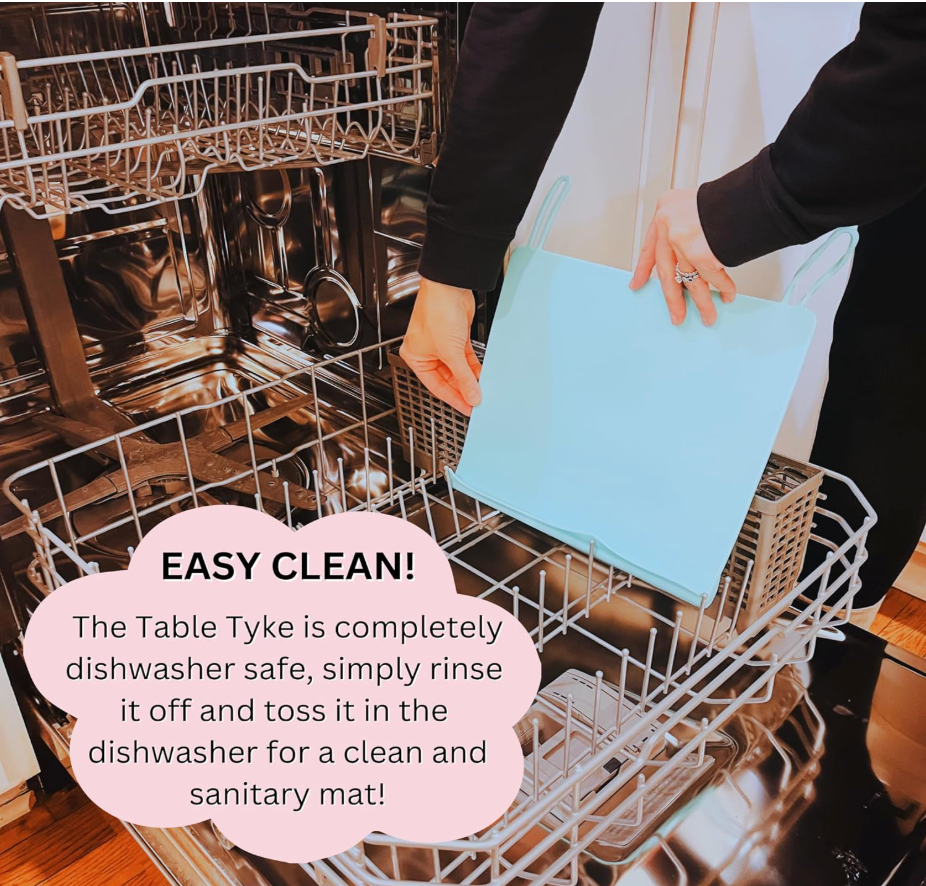 Silicone Placemat with Teething & Edge Bumper