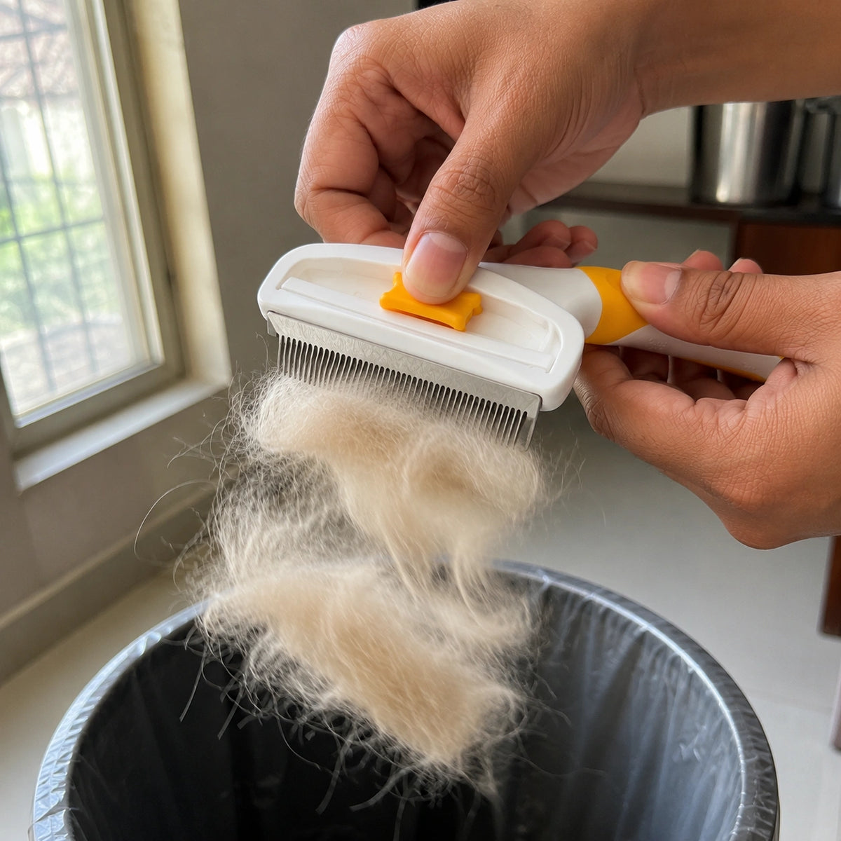 One Click Pet Hair Removal Comb
