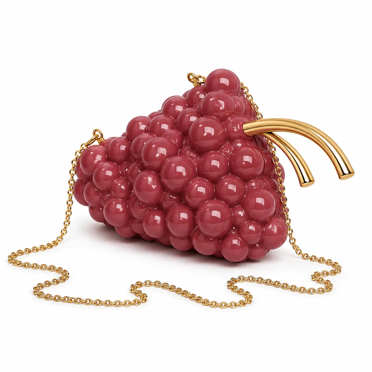 Glamorous Crystal Grape Clutch Handbag