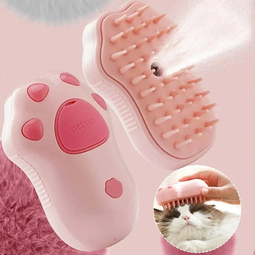 Paw Shaped Rechargeable Pet Hair Spray Brush