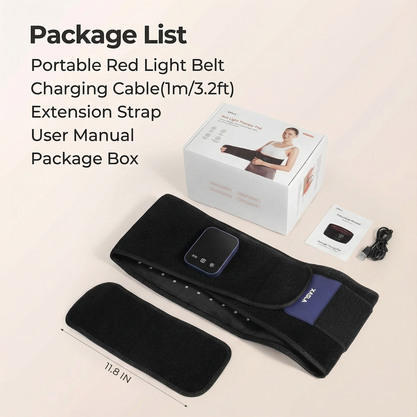 Body Pain Cure Belt with Red Light Therapy