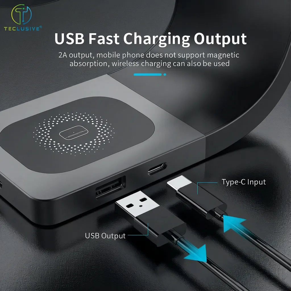 4-in-1 Fast Wireless Charging Station for Multiple Devices