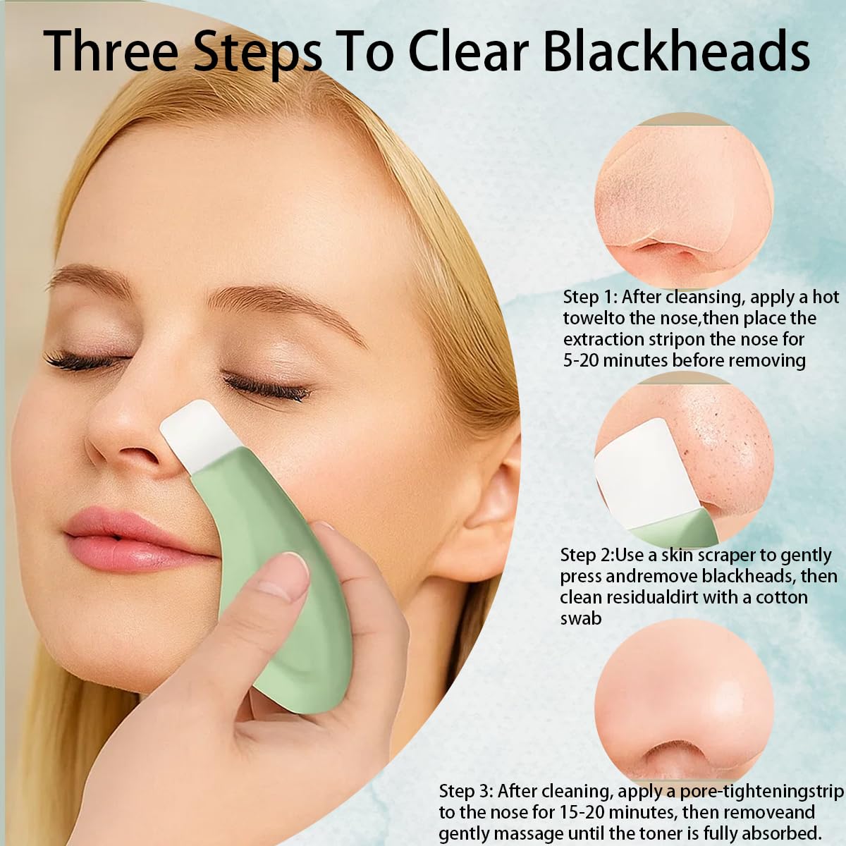 Blackheads, Pores & Acne Removal Facial Scrapper (Pack of 2)