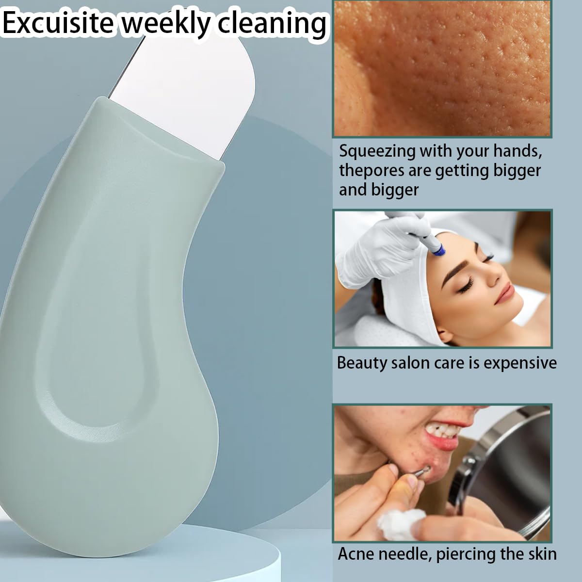 Stainless Steel Facial Acne Scraper (Pack of 2)