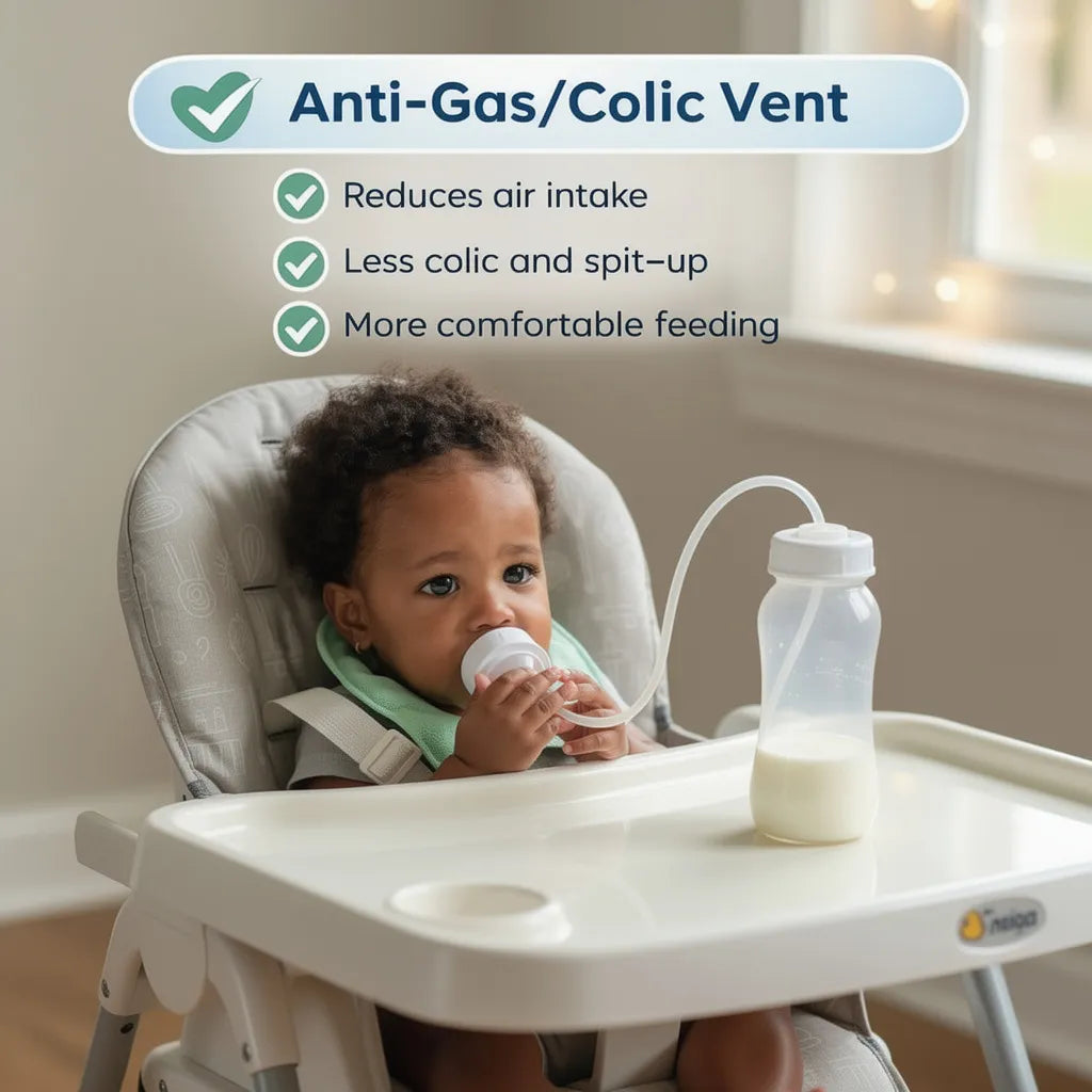 Hands-Free Comfort Feeding Bottle for Babies