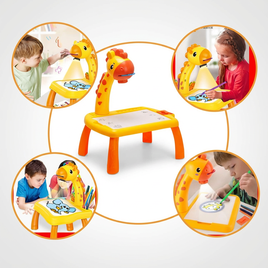 Kids Art Drawing Projector Table Toy
