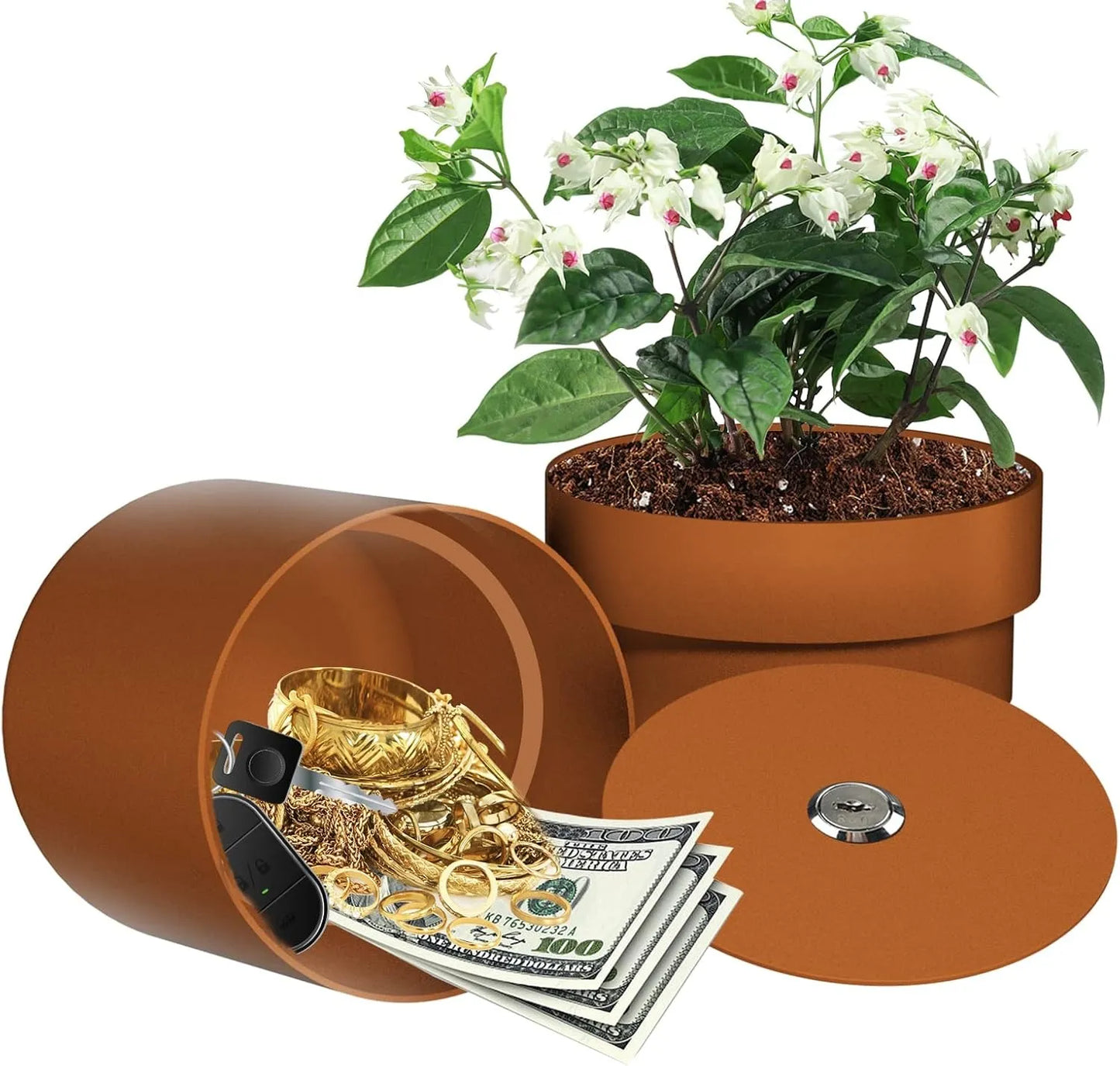 2-in-1 Safety Flower Pot (With Key Lock)