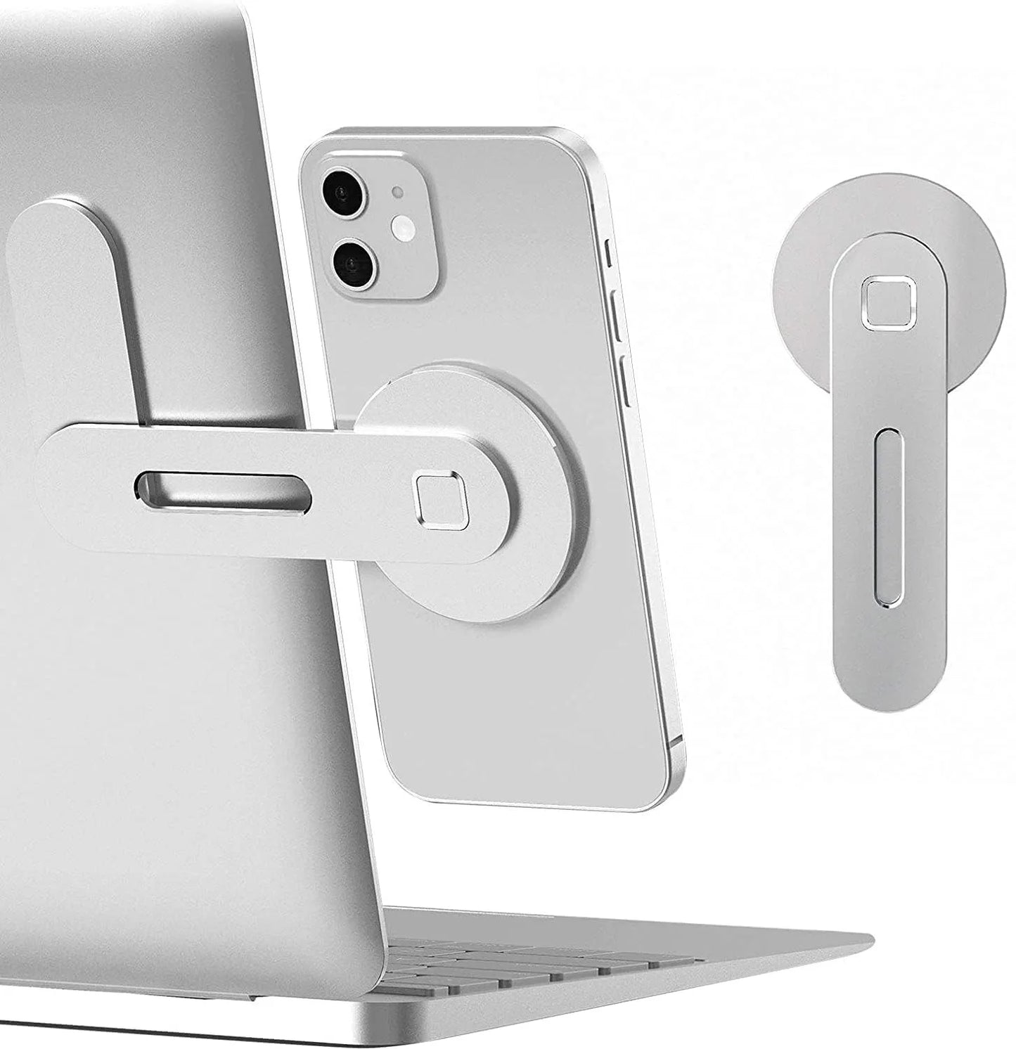 2-In-1 Magnetic Laptop and Desktop Side Phone Holder