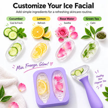 Reusable Silicone Ice Roller for Face and Eyes Ice Contour Roller Mold Cold Therapy Skincare Tool for Women and Mens