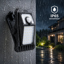 Waterproof Motion Sensor Clip Solar Light for Garden, Camping, Patio, Outdoor Living
