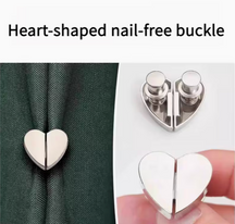 Heart-Shaped Detachable Magnetic Curtain Clips (Pack of 5)