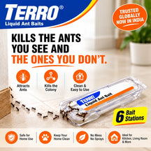Liquid Ant Bait Stations Indoor Ant Killer Pre-Filled Snap-Off Bait Trays, Kills the Queen & the Entire Colony