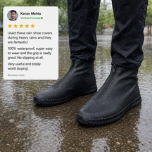 Silicone Waterproof Rain Shoe Covers for Men and Women
