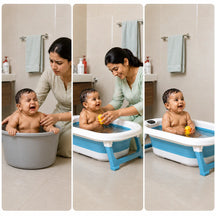 Portable Spa Bath Tub for Adults & Kids with Water Temperature Indicator Screen