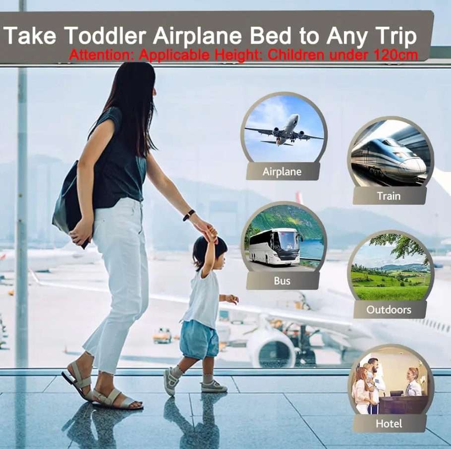 Inflatable Baby Airplane Bed