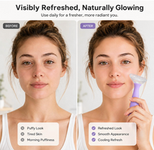 Reusable Silicon Face Ice Roller Massager