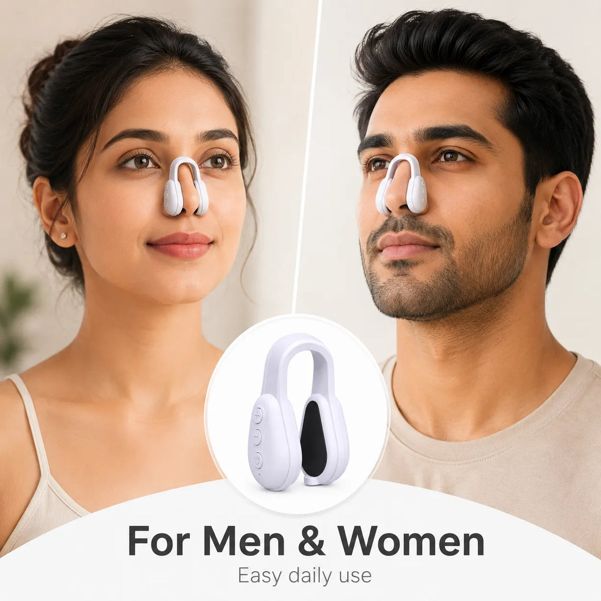 Electronic EMS Microcurrent Pulse Nose Beauty Device for Men & Women