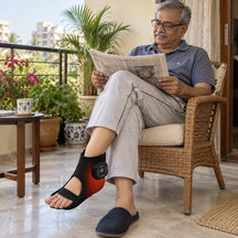 FootEase 3-in-1 Electric Heated Ankle, Foot Compression & Massager