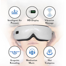 Bluetooth Music Heated Eye Massager with 5-Mode, 15-Min Therapy