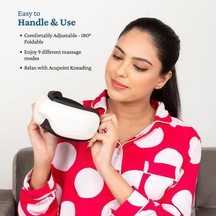Bluetooth Music Heated Eye Massager with 5-Mode, 15-Min Therapy