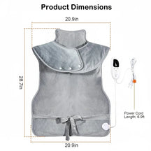 Wearable Electric Heating Pad for Neck, Shoulder & Full Back Pain Relief