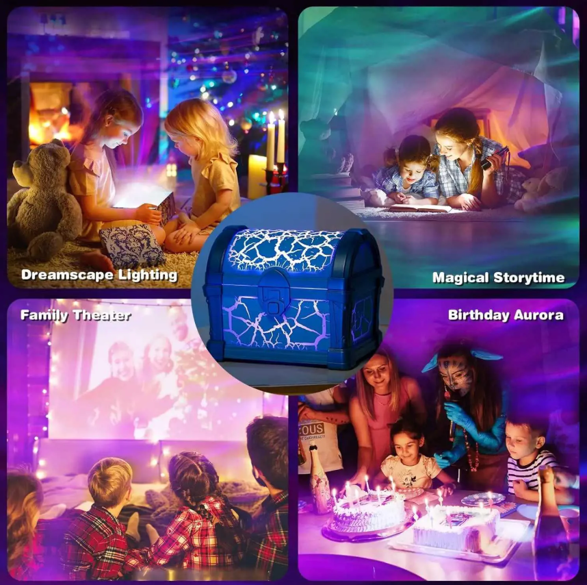 GlowChest Treasure Projection Lamp