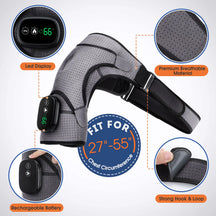 2-In-1 Electric Heated Physiotherapy Shoulder Massager Belt