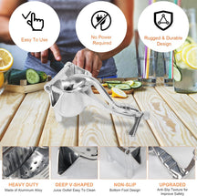 Aluminum Alloy Manual Fruit Squeezer