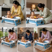 Portable Spa Bath Tub for Adults & Kids with Water Temperature Indicator Screen