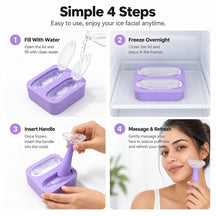 Reusable Silicone Ice Roller for Face and Eyes Ice Contour Roller Mold Cold Therapy Skincare Tool for Women and Mens