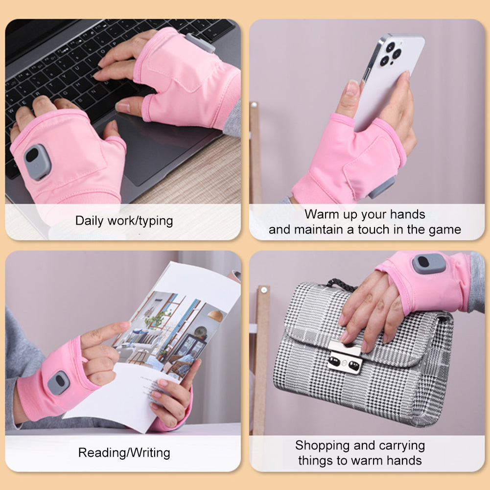 USB Heated Fingerless Gloves –“Smart Warmth for Smart Workers