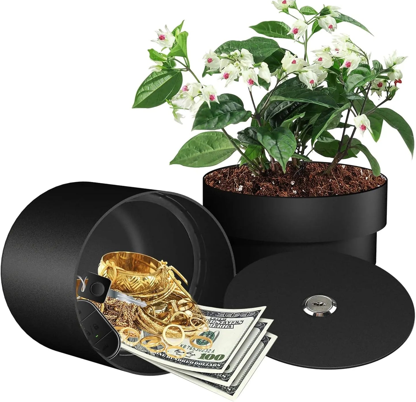 2-in-1 Safety Flower Pot (With Key Lock)