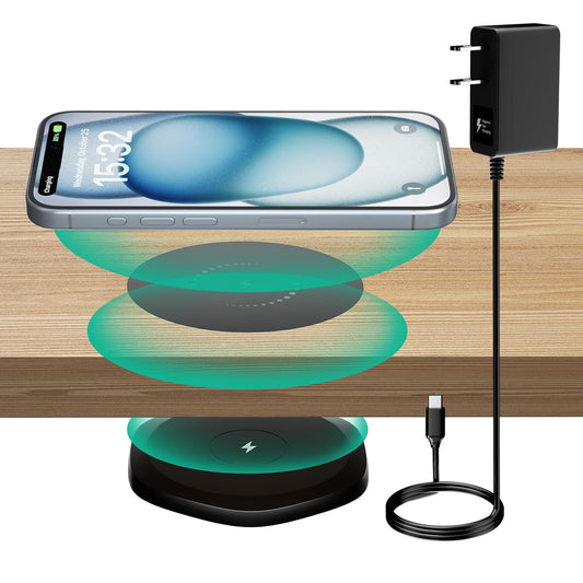Invisible Wireless Charger – Hidden Fast Charging (Under Desk)