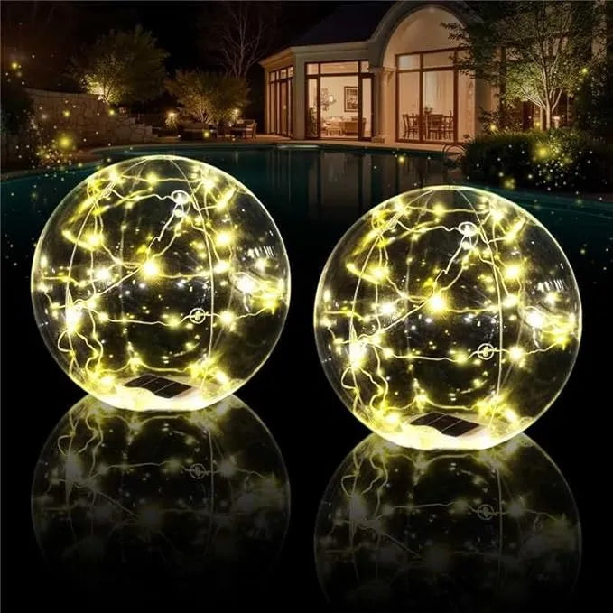 Solar Floating Pool Lights-Glow Ball (Pack of 4)