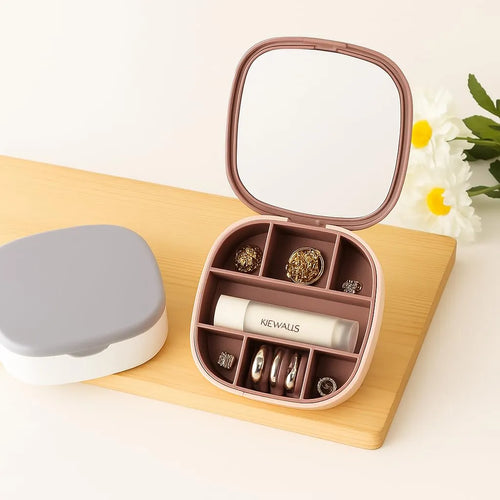 Luxury Compact Jewellery Organizer with Mirror