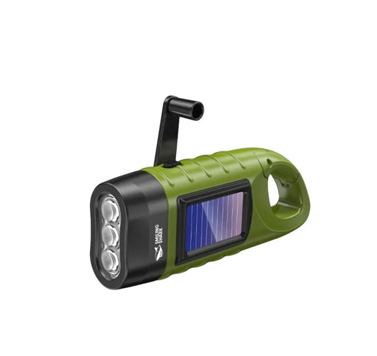 Solar Hand Crank Safety Torch & Power Bank
