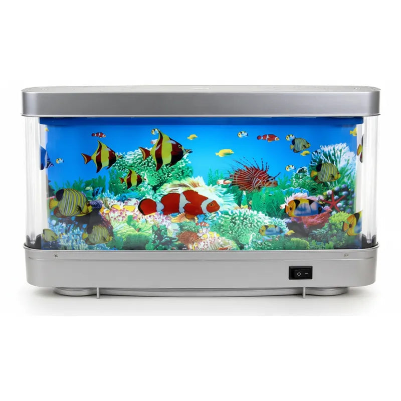 Moving Fish LED Aquarium Lamp for Calm & Relaxation