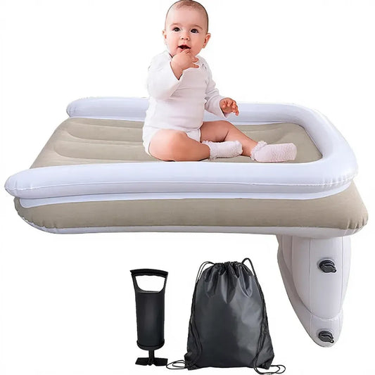 Kids Travel Air Bed with Safety Support