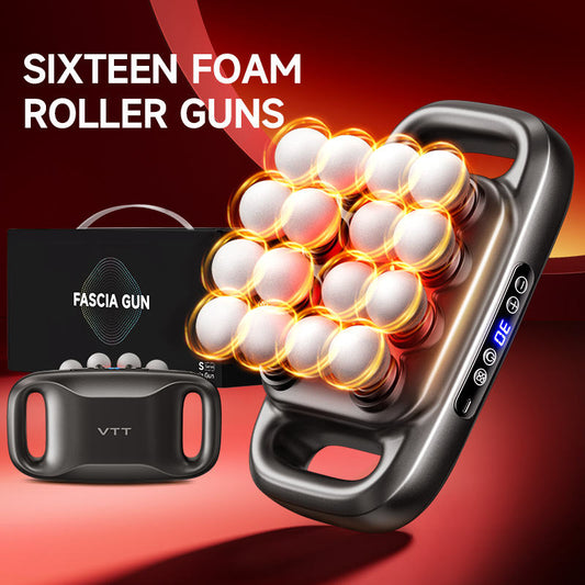 Smart Deep Tissue Body Muscle Massager with 16 Heads